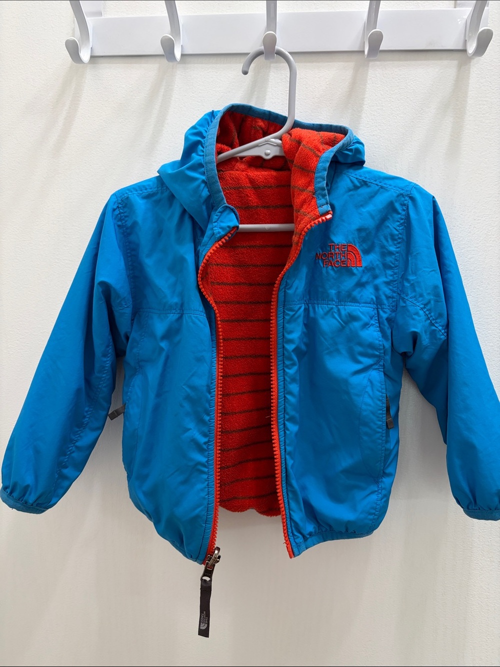 North Face Reversible Blue/Orange Jacket 12-18m